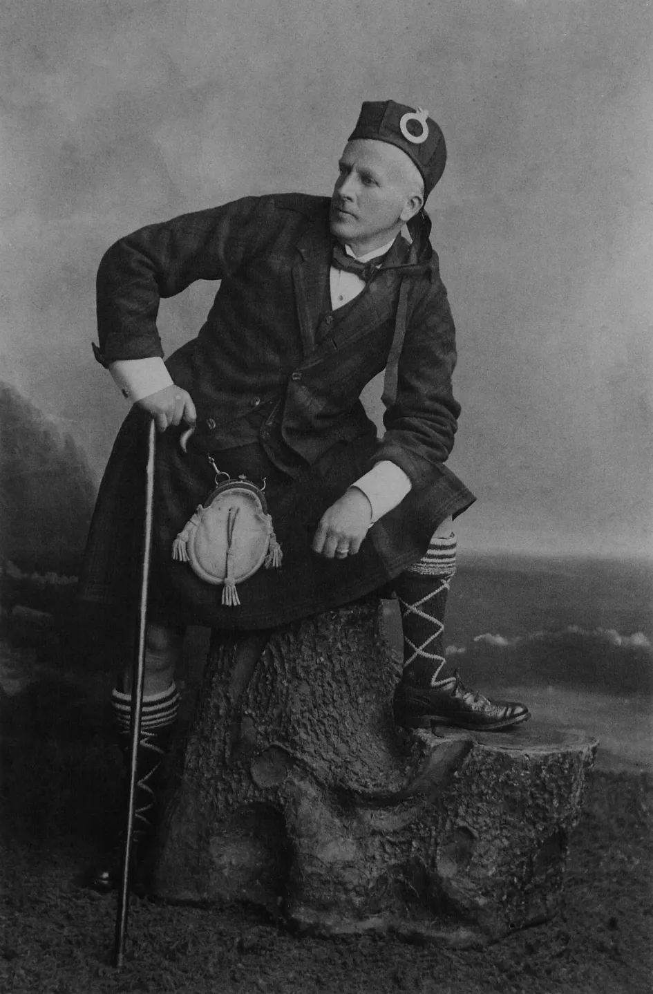 Niall Diarmid Campbell, 10th Duke of Argyll Kilted in Campbell Tartan